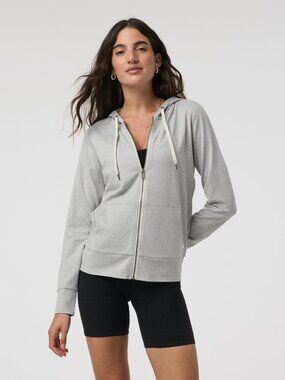 Vuori Halo Performance Hoodie 2.0 - Pale Grey Heather - Size Small
